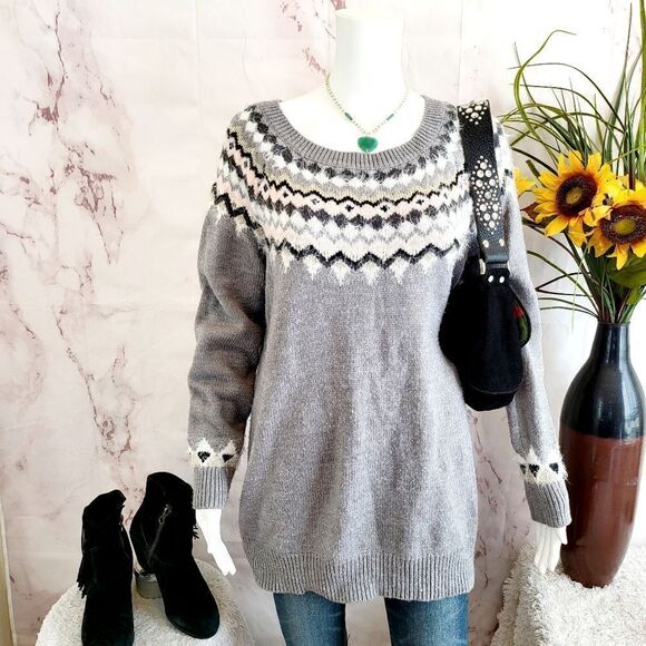 Motherhood Maternity soft Fair Isle sweater - Picture 2 of 8